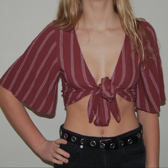 Tie Front Top - Picture 3 of 3